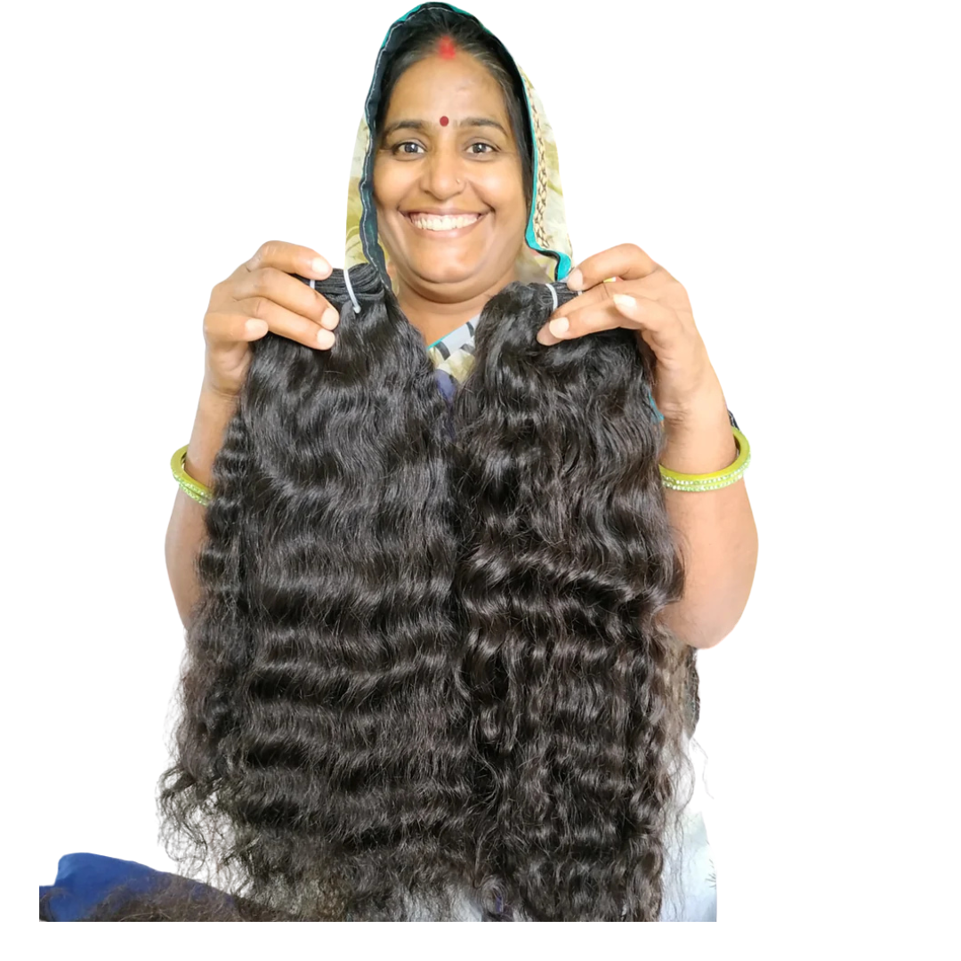 Original South India Raw Curly 3 Bundle Deal
